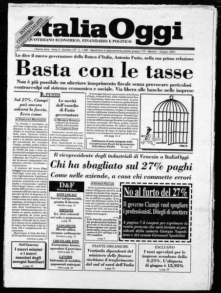 Italia oggi : quotidiano di economia finanza e politica